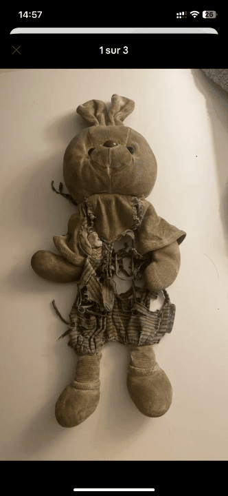 Lapin salopette marque NOUNOURS