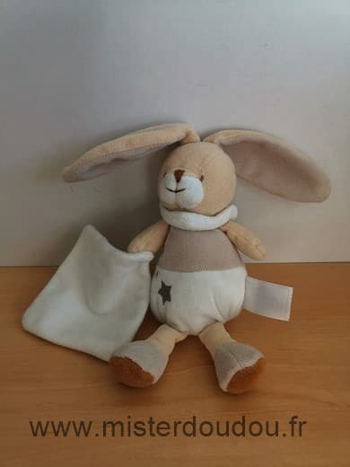 Un rêve de bébé Lapin Beige blanc etoile - Très bon état