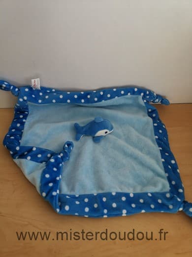 Toi toys Dauphin Bleu points blanc - Très bon état
