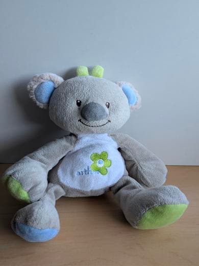 Arthur et lola Koala Arthur gris blanc vert - Très bon état