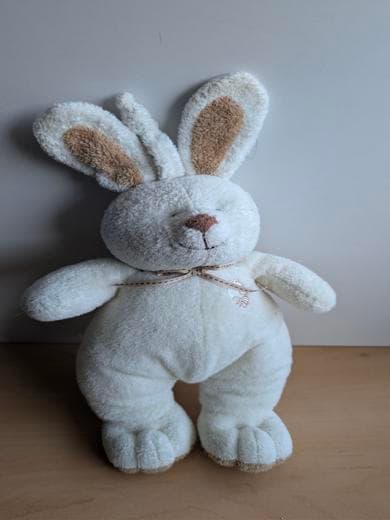 Lascar Lapin Beige marron ruban - Très bon état