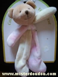 Cmp Ours Beige écru rose blanc - Neuf
