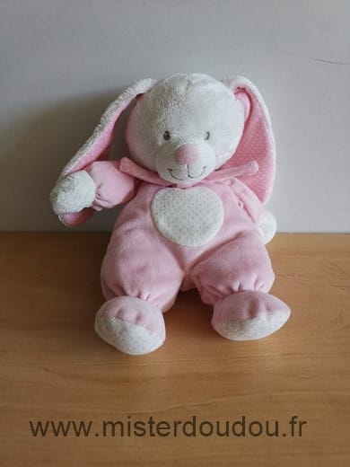 Lapin Rose blanc pois echarpe milk Tex