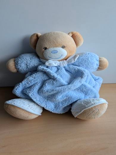 Ours Bleu blanc beige kaloo plume Kaloo