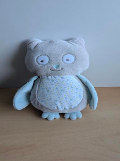 Hibou Gris bleu etoiles Arthur et lola