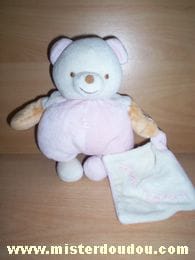 Ours Rose blanc beige Nounours