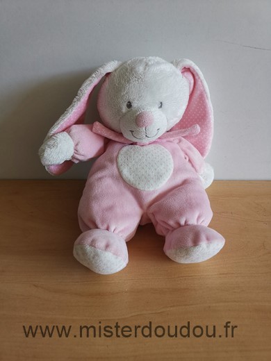 Tex Lapin Rose blanc pois echarpe milk - Très bon état