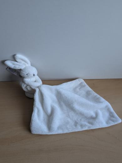 Lapin Blanc mouchoir blanc Jacadi
