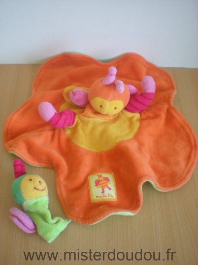 Moulin roty Abeille Louna orange jaune vert - Très bon état
