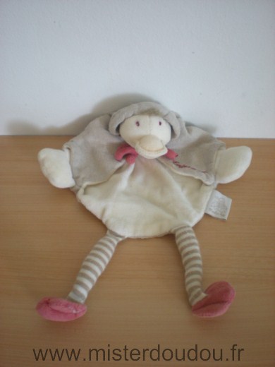 Moulin roty Canard Edouard ecru cape beige - Très bon état