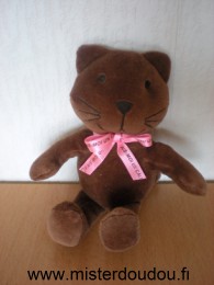 Ciad Chat Marron ruban rose fais moi un calin - Très bon état