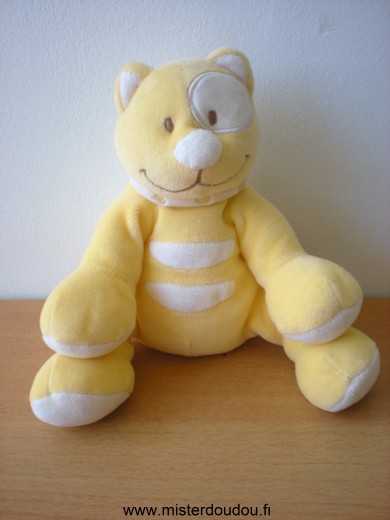 Tex Chat Jaune blanc cocard blanc - Très bon état