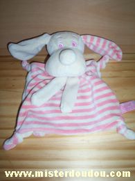 Anna club plush Chien Rayé beige rose écharpe beige - Très bon état