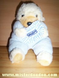 Bébisol Chien Beige bleu - Très bon état