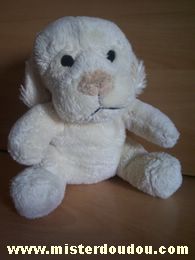 Bébisol Chien Ecru nez beige - Très bon état