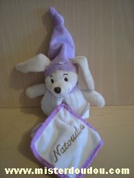 Cmp Chien Blanc mauve - Très bon état