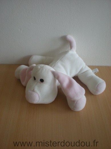 H et m Chien Blanc rose - Très bon état