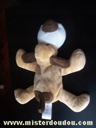 H et m Chien Marron beige blanc - Très bon état