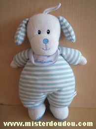 Luminou Chien Bleu rayé blanc - Très bon état