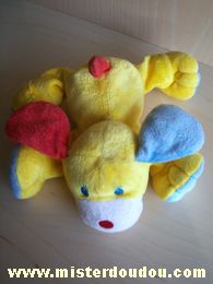 Marque Inconnue Chien Jaune bleu rouge - Etat moyen