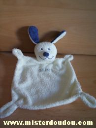 Nicotoy Chien Ecru oreilles bleues foncées - Très bon état