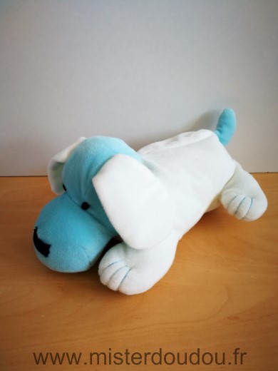 Marque Inconnue Chien Bleu blanc scratch sous le ventre - Très bon état