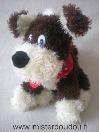 Marque Inconnue Chien Marron écru boulard rouge - Très bon état