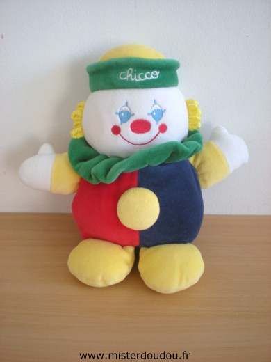Chicco Clown Rouge bleu vert jaune - Très bon état