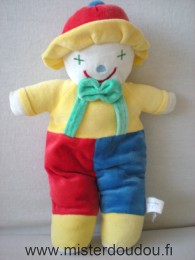 Francoise saget Clown Jaune bleu rouge vert - Très bon état
