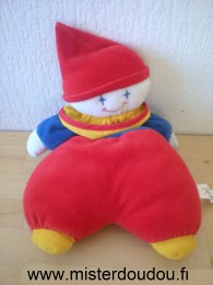 Francoise saget Clown Rouge bleu bonnet rouge - Très bon état