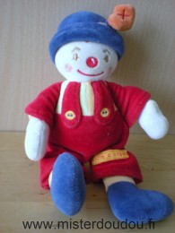 Sucre d orge Clown Salopette rouge chapeau bleu - Très bon état