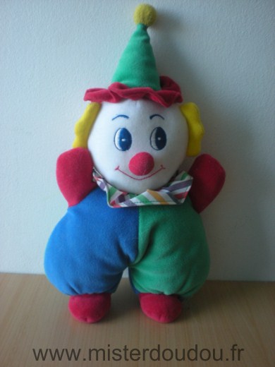 Marque Inconnue Clown Bleu rouge vert - Très bon état