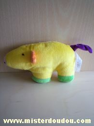 Marque Inconnue Cochon Jaune vert violet orange - Bon état