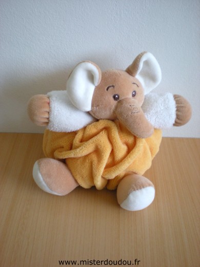 Marque Inconnue Eléphant Eléphant aloha orange blanc - Très bon état