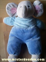 Marque Inconnue Eléphant Gris bleu clair bleu - Très bon état