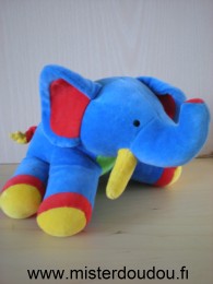 Baby sun Eléphant Bleu rouge jaune vert - Très bon état