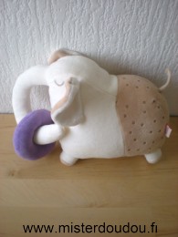 Du pareil au même Eléphant Ecru marron - Très bon état