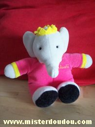 Tigex Eléphant Rose gris jaune - Très bon état