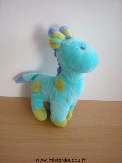 Marque Inconnue Girafe Bleu vert violet - Très bon état