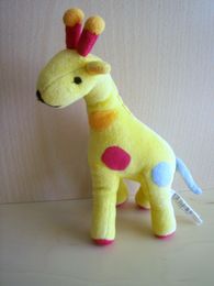 Marque Inconnue Girafe Jaune rouge orange bleu - Très bon état