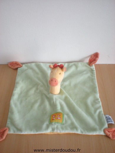 Moulin roty Girafe Vert dessus jaune dessou - Très bon état