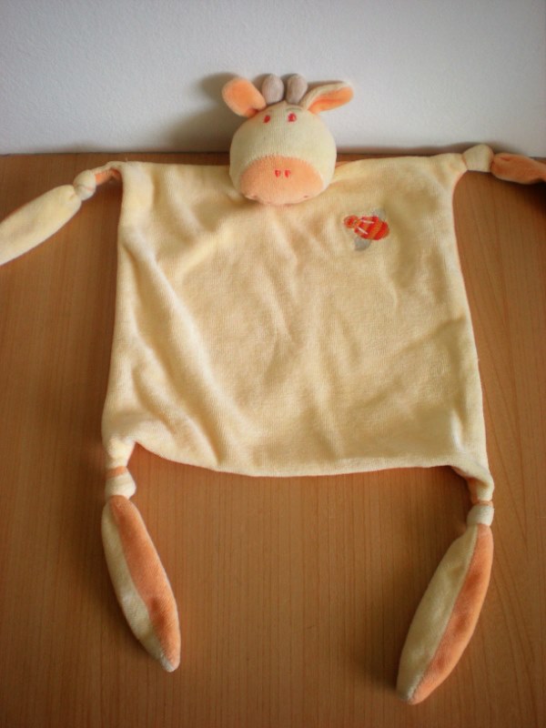 Marque Inconnue Girafe Jaune orange motif abeille - Très bon état