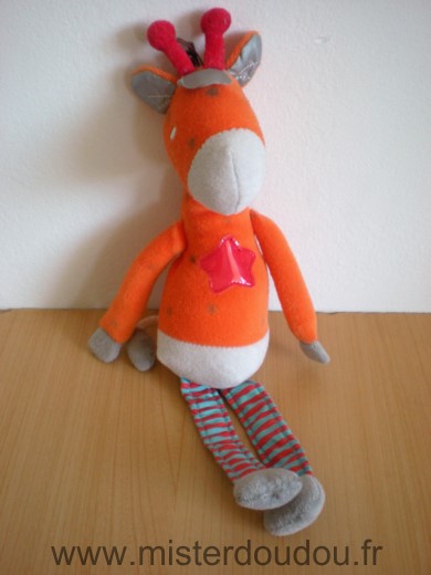 Marque Inconnue Girafe Orange etoile rouge - Très bon état