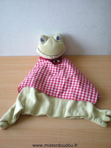 Marque Inconnue Grenouille Vert vichy rouge - Très bon état