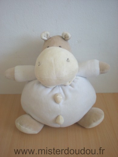 Baby sun Hippopotame Bleu jaune - Très bon état