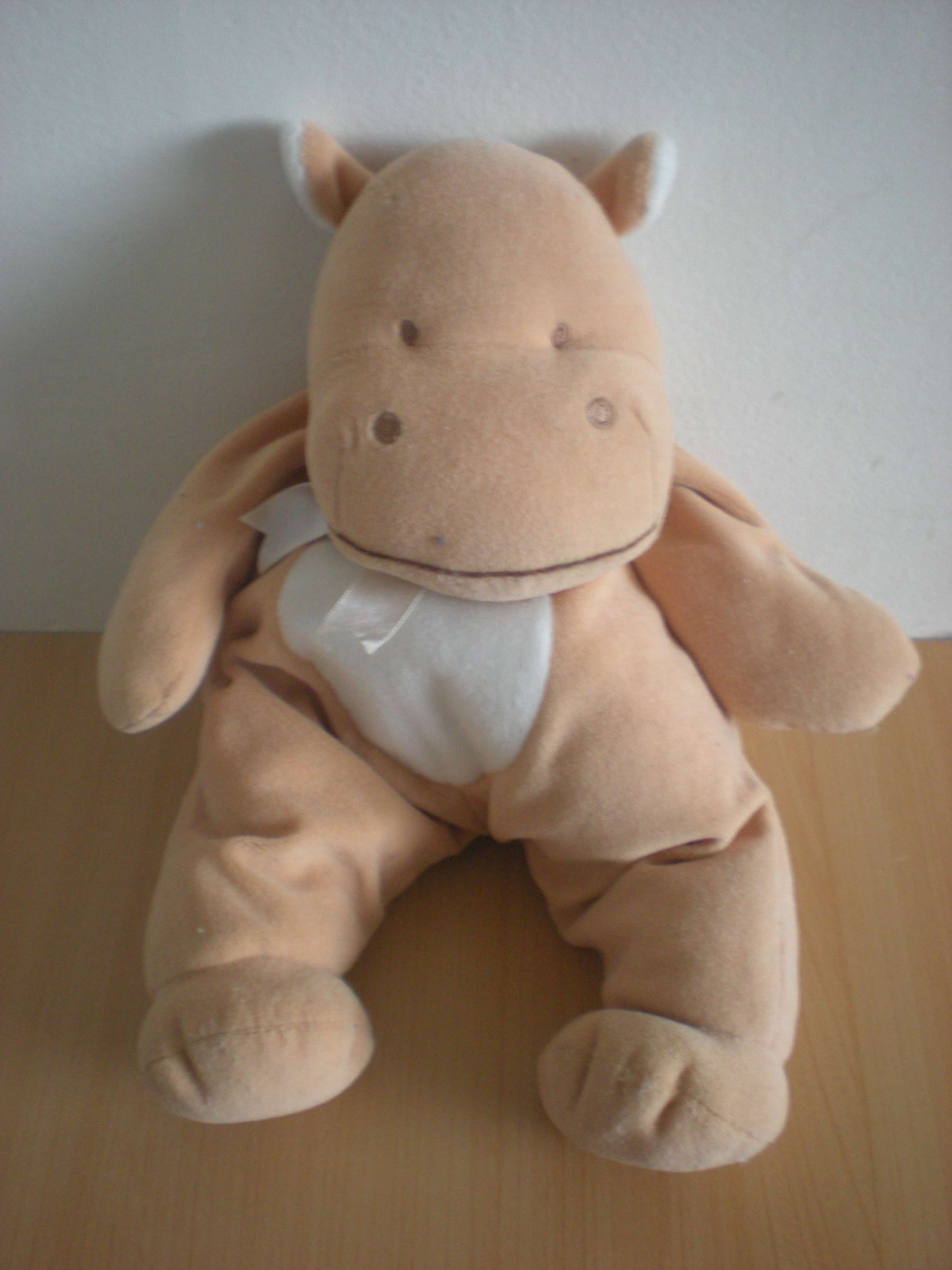 Bengy Hippopotame Beige blanc - Très bon état