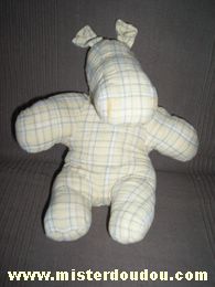 Sergent major Hippopotame Rayé jaune vert blanc - Très bon état