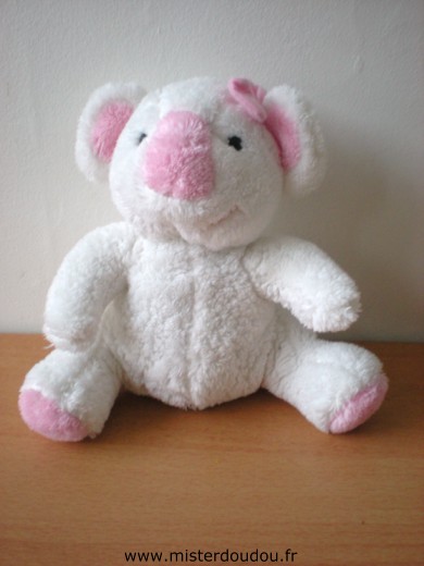 Bébisol Koala Blanc rose - Bon état