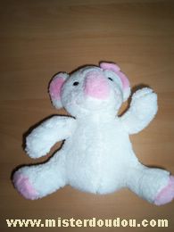 Bébisol Koala Blanc rose noeud rose - Très bon état