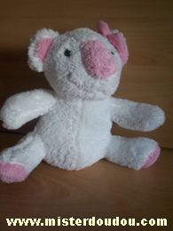 Bébisol Koala Blanc rose noeud rose - Très bon état